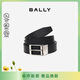 巴利（BALLY）男士腰帶商務(wù)方扣雙面腰帶6307811黑色120cm新年禮物