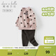 戴維貝拉（DAVE＆BELLA）兒童長(cháng)褲套裝冬季新款加絨女童衛衣褲子兩件套休閑寶寶衣服 圓點(diǎn)【現貨】 110 cm（建議身高100-110cm）