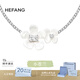 HEFANG何方珠寶小蒼蘭花簇項鏈鎖骨鏈輕奢高級感生日禮物送女友老婆 白色
