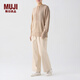 MUJI女式 羊絨 套頭衛衣 女士女款冬季 連帽女裝上衣 BG86CC4A 米色 M (155/80A)
