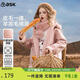 ASK JUNIOR兒童皮毛一體加絨加厚棉衣外套25冬季大童夾棉保暖連帽夾克女童