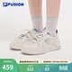 FILAFUSION 斐樂(lè )潮牌女鞋【章昊同款】帆布鞋女運動(dòng)鞋滑板鞋 奶白/寂靜粉-GH 35.5