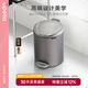 優(yōu)百納（UPELLA）腳踏垃圾桶9升帶蓋不銹鋼客廳垃圾筒家用廚房輕奢中號百慕灰