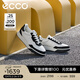 愛(ài)步（ECCO）板鞋男 簡(jiǎn)約拼色舒適運動(dòng)鞋休閑男鞋 街頭球鞋539814 HL 黑色/白色53981450334 41