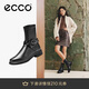 愛(ài)步（ECCO）厚底增高顯瘦騎士靴女 都市阿姆系列222083 黑色36