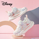 迪士尼正品艾莎公主兒童鞋女童校園休閑鞋舒適軟底跑步運動(dòng)鞋春季新品 夢(mèng)幻紫 35 碼/內長(cháng)22.3適合腳長(cháng)21.3