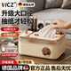 WCZ德國品牌輕奢紙巾盒新款客廳桌面家用抽紙收納盒茶幾遙控器多功能 奶油熊-紙巾盒帶棉簽盒