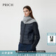 PRICH【90%鵝絨】時(shí)尚羊毛針織排骨羽絨服2025冬新品保暖短外套新年 19黑色 M 165