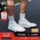 愛(ài)步（ECCO）厚底板鞋男 復古潮流德訓休閑鞋 街頭球鞋539834 灰白色/白色42