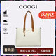 COOGI包包女款輕奢品牌女士大容量托特包情人節生日禮物送女友老婆 米白色 京倉直發(fā)