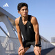 adidas謝震業(yè)同款速干簡(jiǎn)約舒適跑步背心男裝夏季阿迪達斯官方