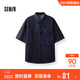 森馬（Semir）短袖襯衫男復古水洗牛仔外套涼感2025夏上衣寬松時(shí)尚109325104109