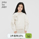 jnby by JNBY江南布衣童裝春秋長(cháng)袖套頭衛衣立體蝴蝶結舒適女童兒童1N8411300 123乳白色 110 cm