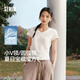 森馬（Semir）陳都靈|短袖t恤女26夏短款圓領(lǐng)上衣正肩收腰V領(lǐng)內搭109326100003
