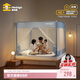 美朵嘉A類(lèi)兒童防摔圍欄蚊帳1.8x2米床家用T型三開(kāi)門(mén)清風(fēng)藍【抑菌防螨】