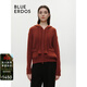 BLUE ERDOS針織開(kāi)衫女裝秋冬減齡時(shí)髦休閑款針織衫短外套B246D1019 焦糖 L