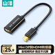 山澤 Mini DP轉HDMI轉換器 迷你DP雷電轉接頭蘋(píng)果Surface電腦顯卡接電視顯示器投影儀連接器 MH01