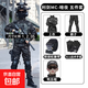 威龍三角洲行動(dòng)兒童玩具槍迷彩服套裝特種兵軍訓cos男孩子禮物 利劍MC-暗夜：5件套 身高150