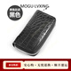 COTON MOGULVXING品牌真鱷魚(yú)皮鑰匙包男真皮多功能零錢(qián)包卡包鑰匙扣 黑色肚皮