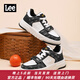 Lee男鞋冬季新款休閑鞋男高端魔術(shù)貼印花男士板鞋潮流韓版運動(dòng)鞋子男 黑色 41 【標準運動(dòng)鞋碼】