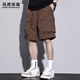 馬克華菲2026夏季薄款工裝短褲男士速干冰絲五分褲子日系戶(hù)外時(shí)尚百搭褲子