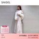 SNIDEL2026春夏新品優(yōu)雅泡泡袖挖孔露肩收腰雪紡連衣裙SWFO261040 粉色 L (2)