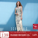 三彩2025夏季新款輕奢小蒼蘭碎花吊帶裙連衣裙長(cháng)裙氣質(zhì)修身S 杏色花卉 M 160/84A