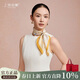 上海故事新款素縐緞?wù)娼z絲巾100%桑蠶絲小方巾送媽媽婦女節生日禮物圍巾女