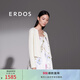 ERDOS 春夏圓領(lǐng)抽條長(cháng)袖彩虹扣精致修身顯瘦時(shí)尚女開(kāi)衫針織衫 白 XL 170/92A