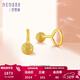 詩(shī)普琳黃金耳釘女款經(jīng)典球形水滴耳釘自戴 約1.28g