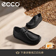 愛(ài)步（ECCO）男女同款 春季軟底時(shí)尚休閑鞋舒適透氣皮鞋增高 JOKE系列552504 黑色55250490000 40