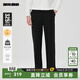 利郎休閑褲男冬季褲子微闊版松緊腰頭男褲長(cháng)褲微彈舒適休閑褲 黑色（24DXK40101） L 175/84A