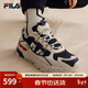 FILA 斐樂(lè )TREK女鞋老爹鞋新款休閑鞋時(shí)尚復古跑鞋運動(dòng)鞋 白蘆筍/軍禮藍-WD 37.5
