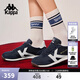卡帕（Kappa）背靠背運動(dòng)鞋男女2026新款輕便跑步鞋休閑德訓鞋子K0FY5MM25 暗夜藍黑/經(jīng)典白-906 41