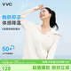 VVC防曬衣女夏季新款防紫外線(xiàn)寬松短款外套時(shí)尚洋氣外套 雪山白 L 
