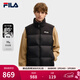 FILA 斐樂(lè )官方男士羽絨馬甲冬新款時(shí)尚休閑RGB多彩羽絨外套 正黑色-BK L L 175/96A