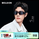 MOLSION陌森太陽(yáng)鏡肖戰同款環(huán)抱式運動(dòng)墨鏡潮酷男女MS8066 B10 暗黑色鏡片 不配度數