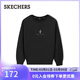 斯凱奇（Skechers）38節禮物女士加絨套頭衛衣新品寬松簡(jiǎn)約長(cháng)袖T恤衫L425W011