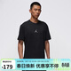Jordan男子喬丹 純棉柔軟 飛人Logo 籃球速干短袖T恤HQ8971-010黑色2XL