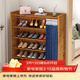 安爾雅門(mén)口鞋柜多功能家用放鞋架子現代小戶(hù)型玄關(guān)收納柜 6層100cm