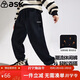 ASK JUNIOR兒童褲子秋冬裝中大童保暖一體絨休閑褲潮流新年男童衛褲