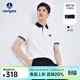 Navigare意大利小帆船男士短袖POLO衫夏季純棉體恤衫撞色翻領(lǐng)時(shí)尚休閑上衣 科技白 L 碼