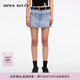 MISS SIXTY2025夏季新款牛仔短褲女配腰帶裙褲復古顯高顯瘦設計感 淺藍 XS