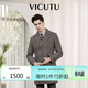 威可多（VICUTU）男士大衣時(shí)尚商務(wù)通勤休閑百搭外套 咖色 180/100B
