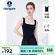 Navigare意大利小帆船女士吊帶衫百搭背心夏季無(wú)袖內搭修身針織打底衫女 暗夜黑/白 L
