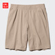 優(yōu)衣庫男裝女裝水洗針織松緊短褲/休閑中褲/起居褲/可外穿474129 474129/34駝色 L