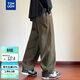 唐獅2025秋冬男梭織前后破縫寬松哈倫休閑長(cháng)褲