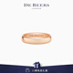 DE BEERS 戴比爾斯 Wide Court 18K玫瑰金戒指情侶對戒4mm 18K玫瑰金戒指結婚對戒4mm 54