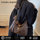 CHARLIE&KELLI品牌包包女包輕奢女士鏈條斜挎包托特包餃子包生日禮物送女友老婆 咖色【母親節生日情人節520禮物】