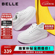 百麗簡(jiǎn)約厚底小白鞋休閑增高板鞋B2597BM5 白色 36